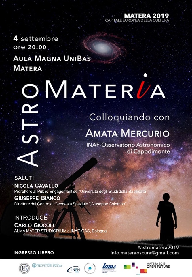 Locandina dell'evento Astro Mater(i)a